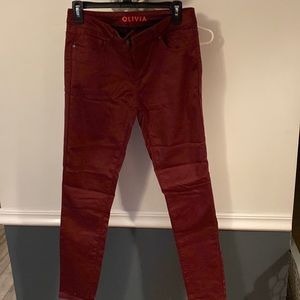 Delia's, Olivia style, size 9, burgundy pants, worn once! Excellent condition!
